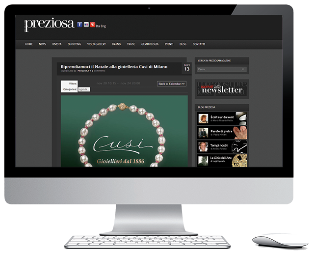 Cusi Gioielleria - Rassegna Stampa Web: Preziosa Magazine